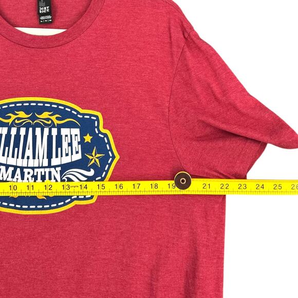 William Lee‎ Martin Comedy District Red Short Sleeve Logo Graphic T-Shirt XL - Picture 7 of 7